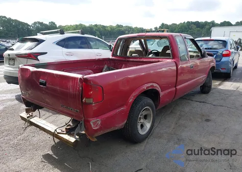 1997 Chevrolet S-10 Ls Fleetside Cmi из США, поврежденный, VIN 1GCCS19X5V8165256